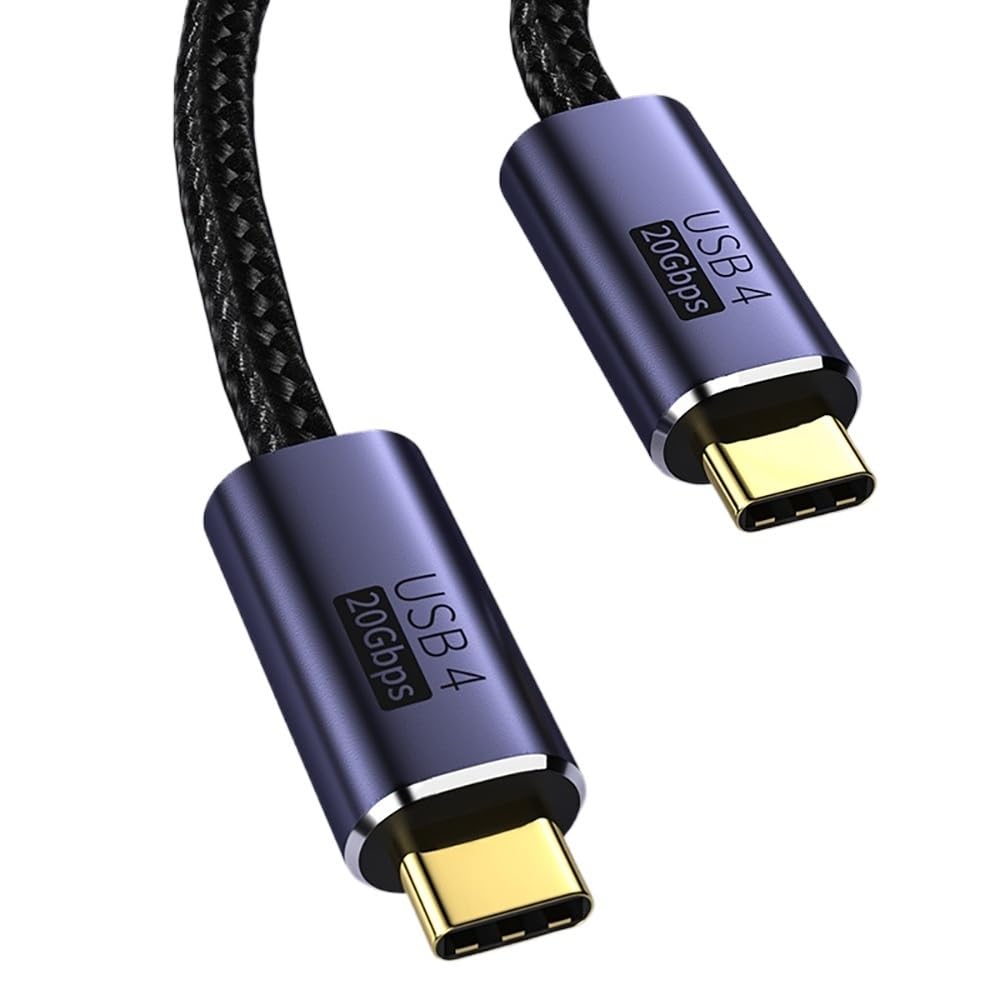 Cable de datos USB 4 PD 100W 5A 20Gbps 8K @60HZ Carga rápida*/ing USB tipo C a tipo C Cable (100 W 20 Gbps B, 300 cm)