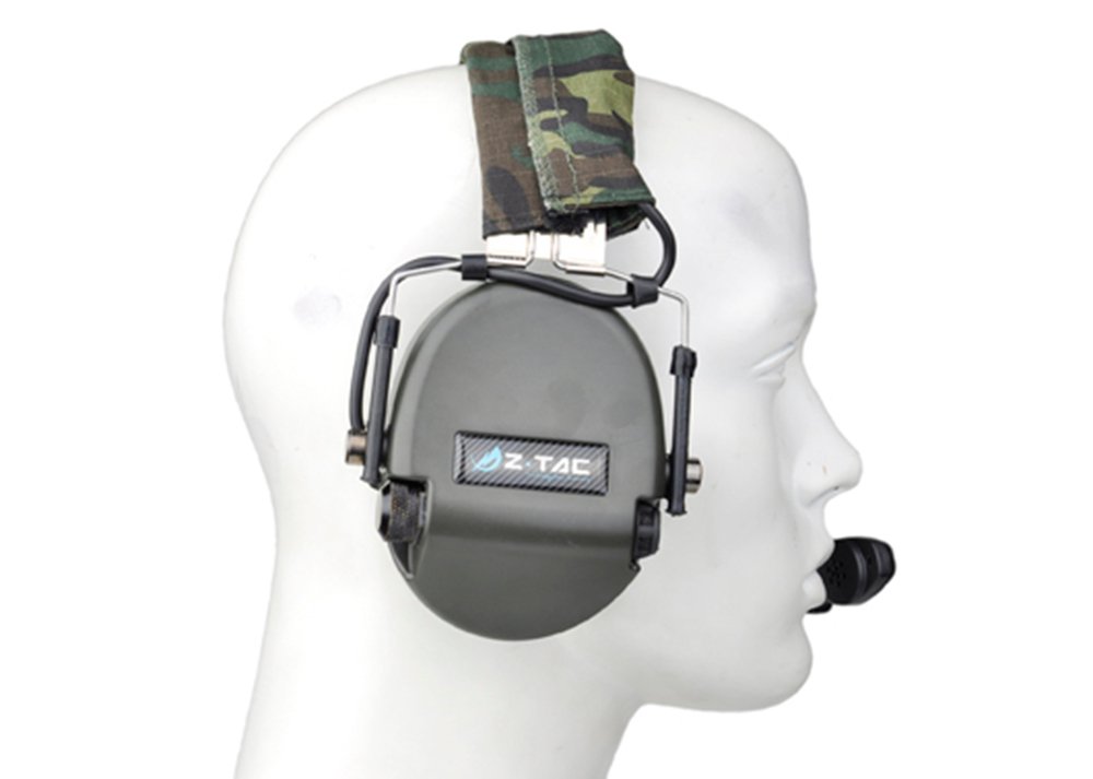 ZTactical zTEA HiThreat Tier 1 Headset Z110 Woodland Airsoft Comms