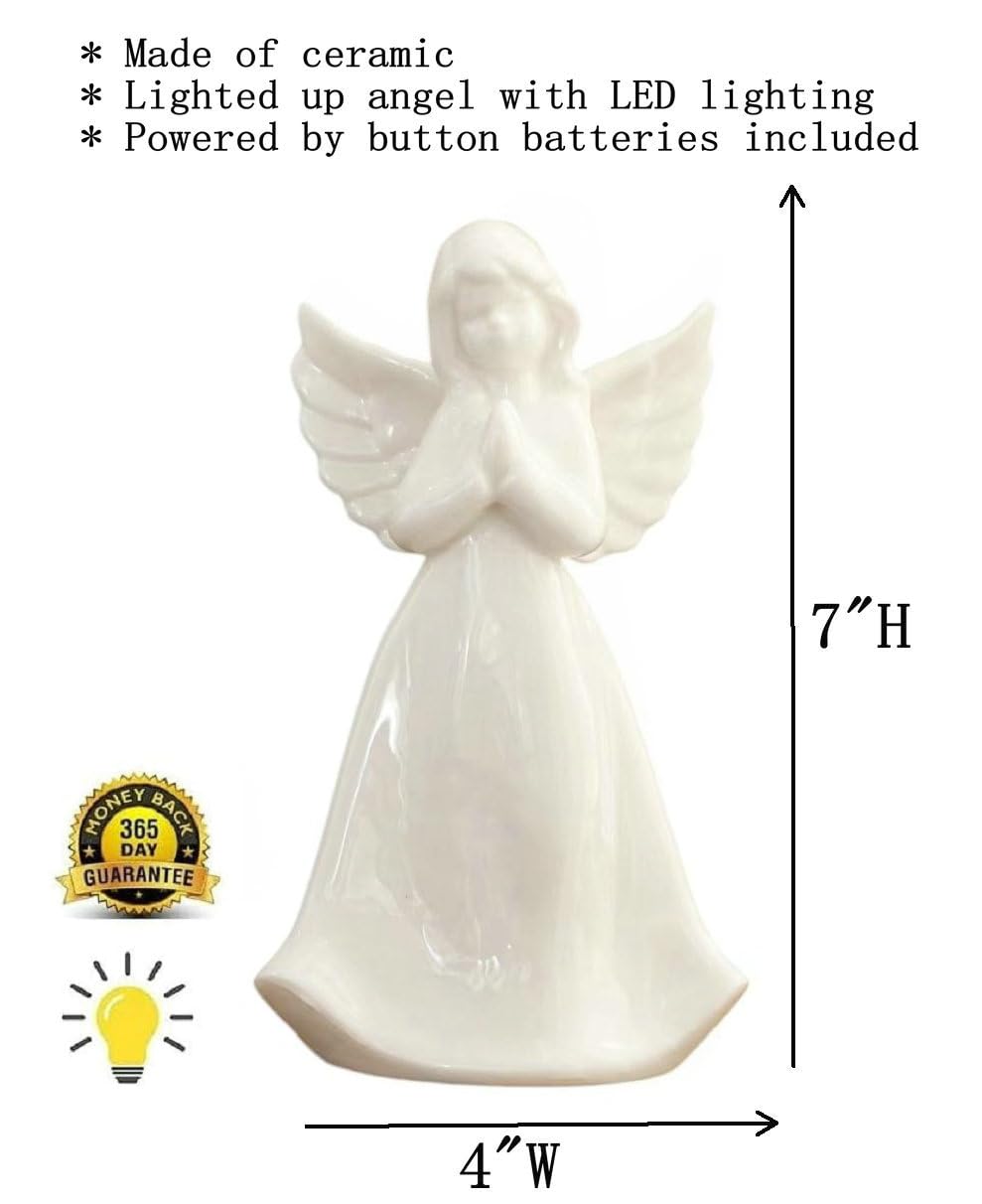 Amazon.co.jp: ADAVAS.Y&G 祈る天使の夜のライト ライトアップ天使の