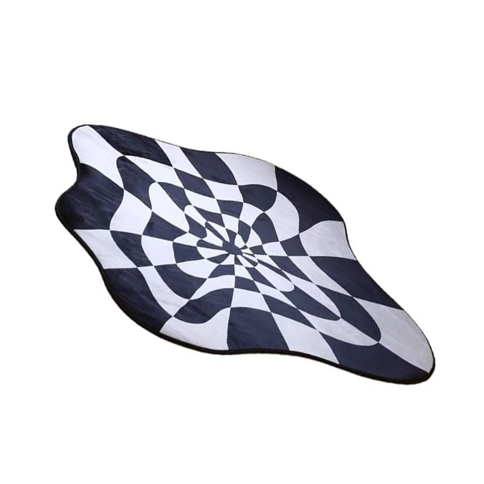 Tapis de chambre à coucher irrégulier antidérapant avec toucher lavable pour sol doux
