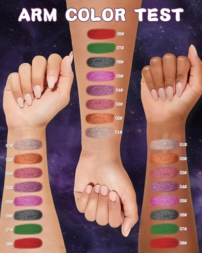 Grün Flüssiger Lippenstift mit Matt Finish, Hochpigmentiert Lipgloss Langanhaltender Wasserdicht, Leichte Formel, Non-Stick Cup Lip Color Lip Gloss, Lippen Make-up für Halloween Cosplay, Vegan-07