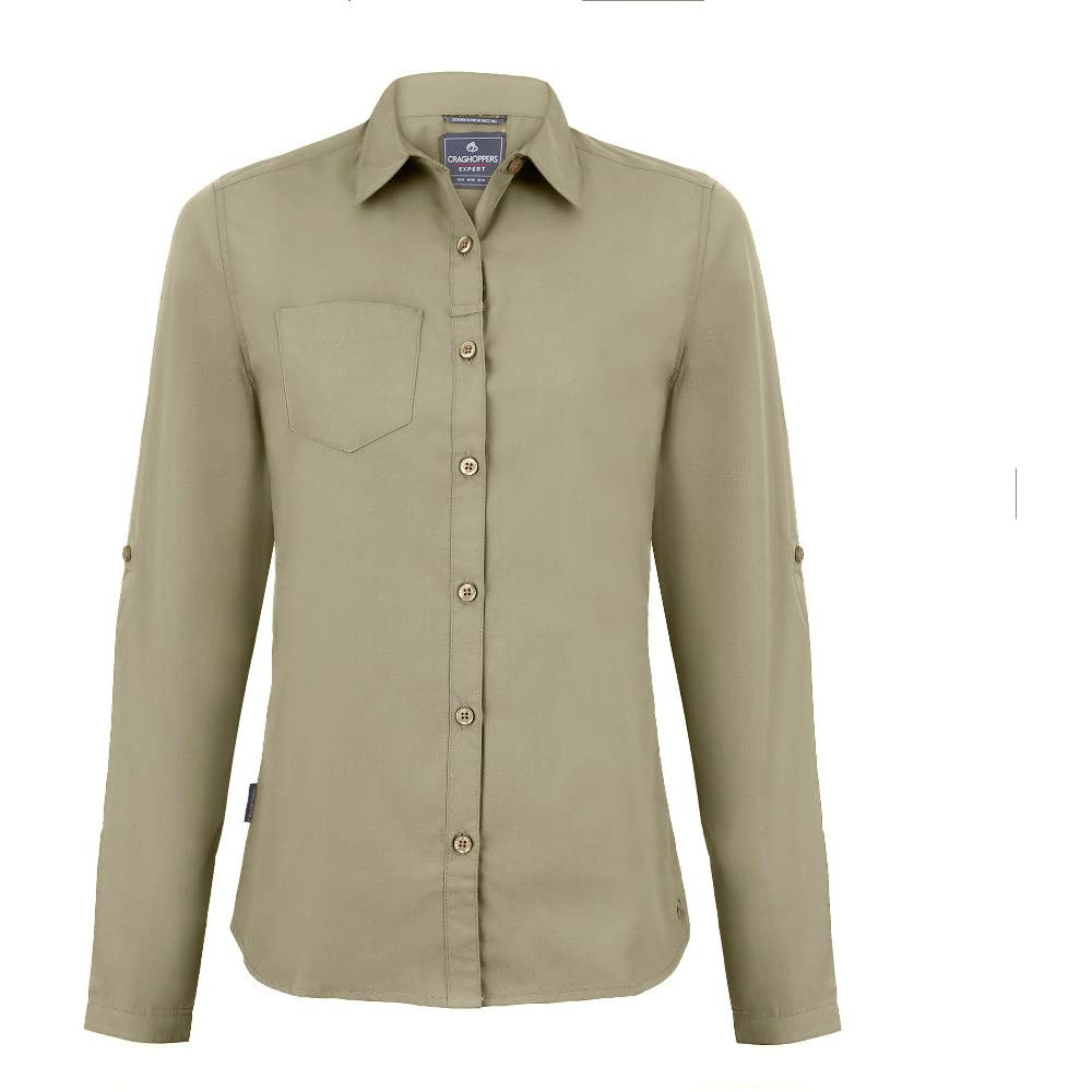 Craghoppers Damen Expert Kiwi Langarm-Shirt für Damen Hemd mit Button-Down-Kragen (1er Pack)
