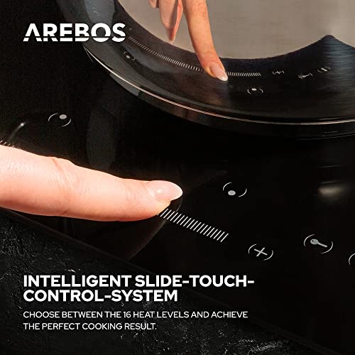 Arebos-Placa-Vitroceramica-7200-W-4-Fuegos-59-cm-Electrica-Encimera-vitroceramica-Controles-tactiles-del-Sensor-Con-Seguro-para-Ninos-Apagado-automatico-Negro Arebos-Placa-Vitroceramica-7200-W-4-Fuegos-59-cm-Electrica-Encimera-vitroceramica-Controles-tactiles-del-Sensor-Con-Seguro-para-Ninos-Apagado-automatico-Negro