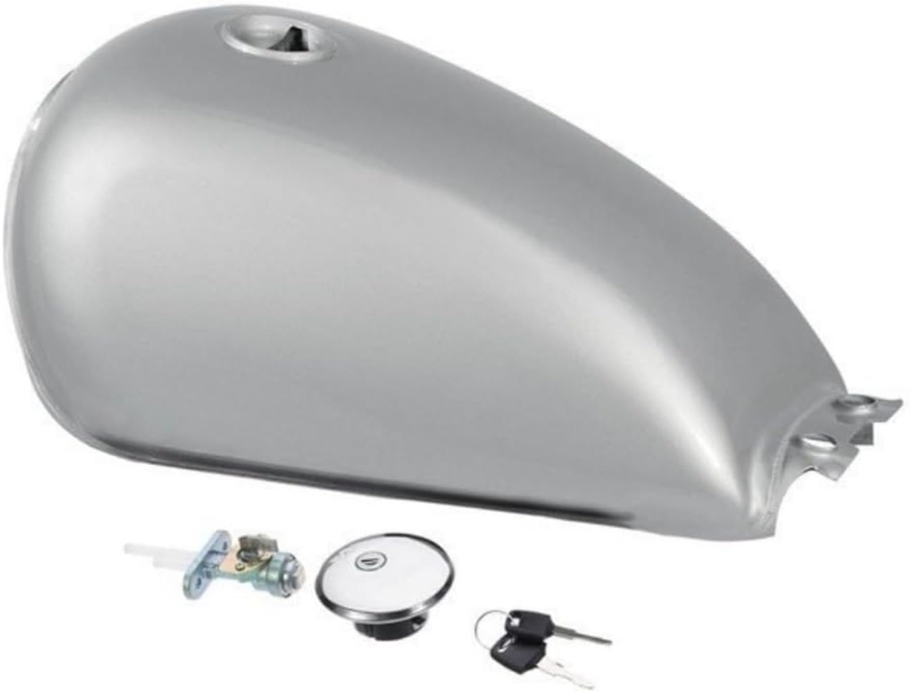 a*s様 SUZUKI バイクタンク シルバー Amazon | MLTUN MAKAN スズキ用 9L/ 2.4Gal 燃料タンク スチール製