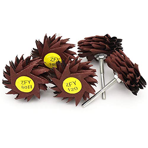 Polishing Wheel, Diamond Coating Buffing Wheels Set Kit 7 Sizes for Choose Hex Sand Polishing Wheel for Most Metal and Resin Surfaces