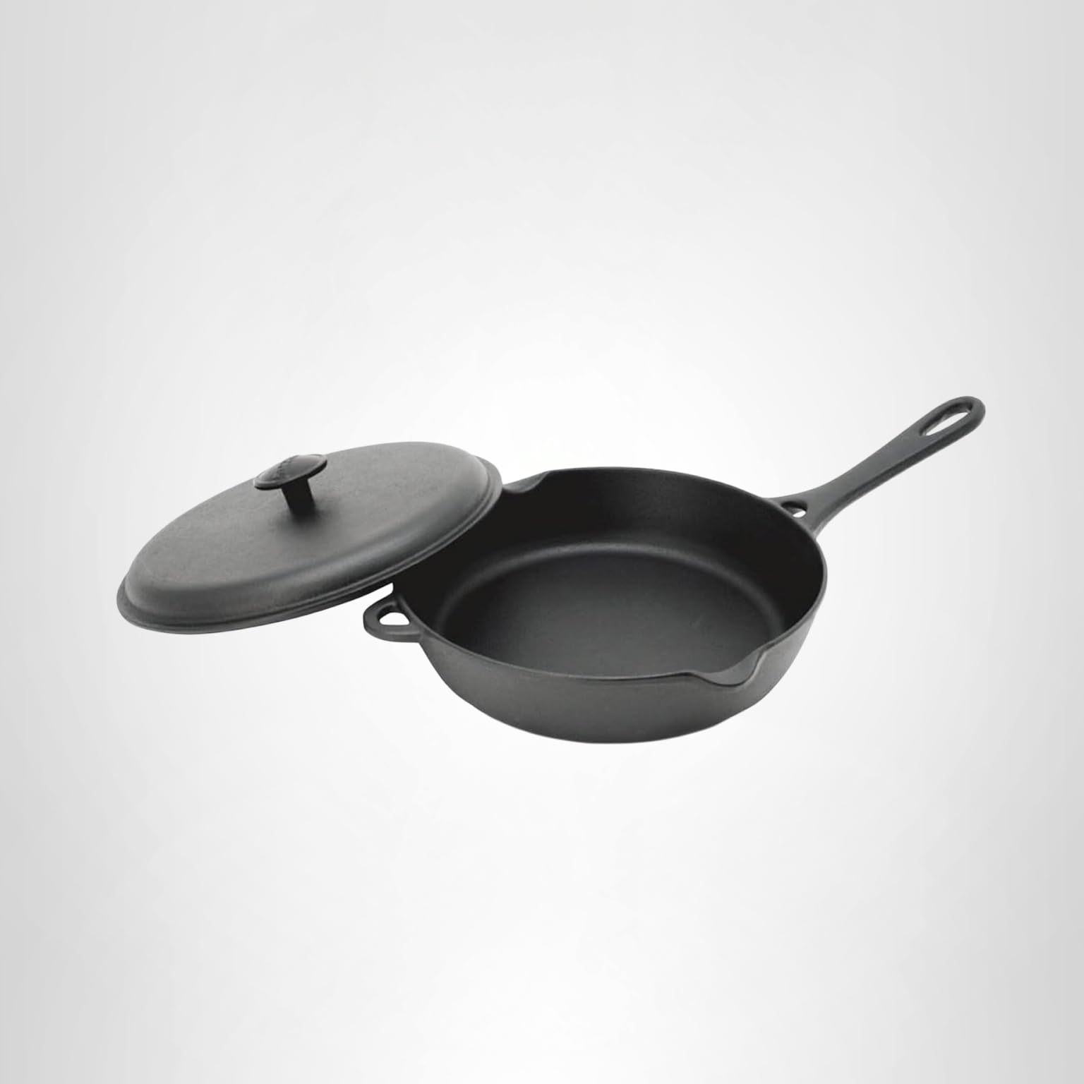 Amazon｜岩鋳 Iwachu フライパン24蓋付 黒焼付 内径23.5cm IH対応 南部