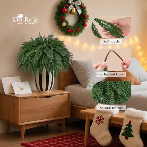 Der Rose 24Pcs Norfolk Pine Stems by Der Rose - Image 4