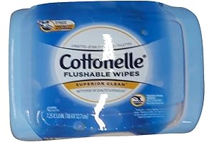 Cottonelle Fresh Flushable Moist Wipes Pop-Up Tub 42 Count (Pack Of 2)