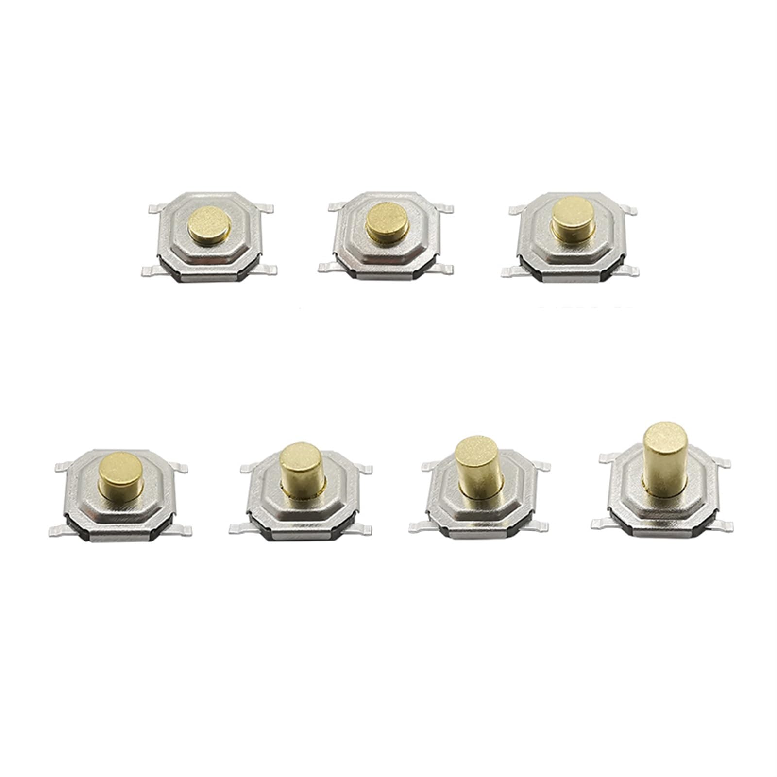 JFQOWCMP 50Pcs 4x4mm SMD PCB Tactile Tact Mini Push Button Switch Momentary 4 * 4 * 1.7/2/2.3/2.5/3/3.5/4.3mm