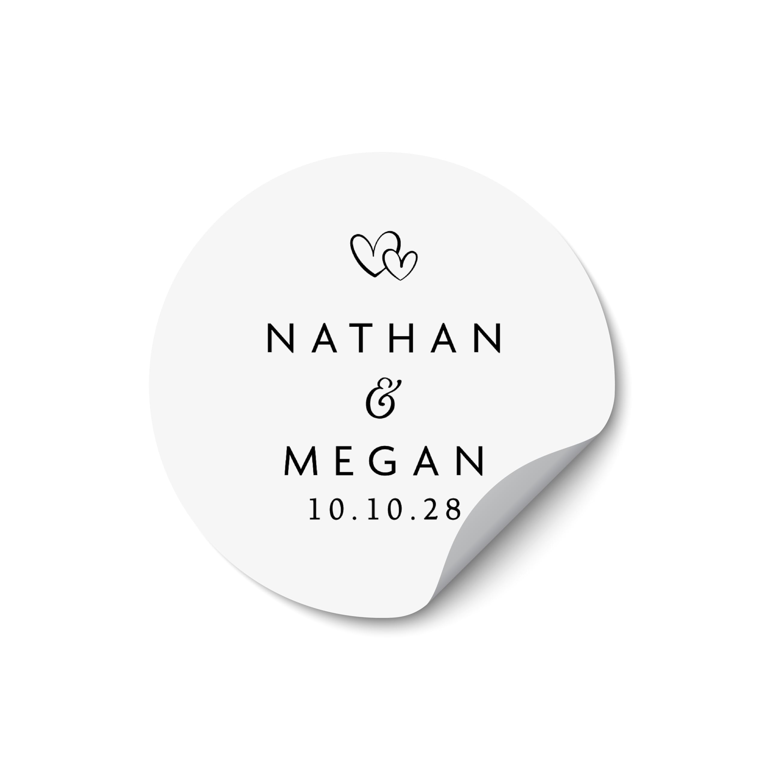 Personalized Monogram Stickers for Wedding Favors, Custom Wedding Monogram Stickers, Elegant Gold Foil Monogram Label Stickers - RW01