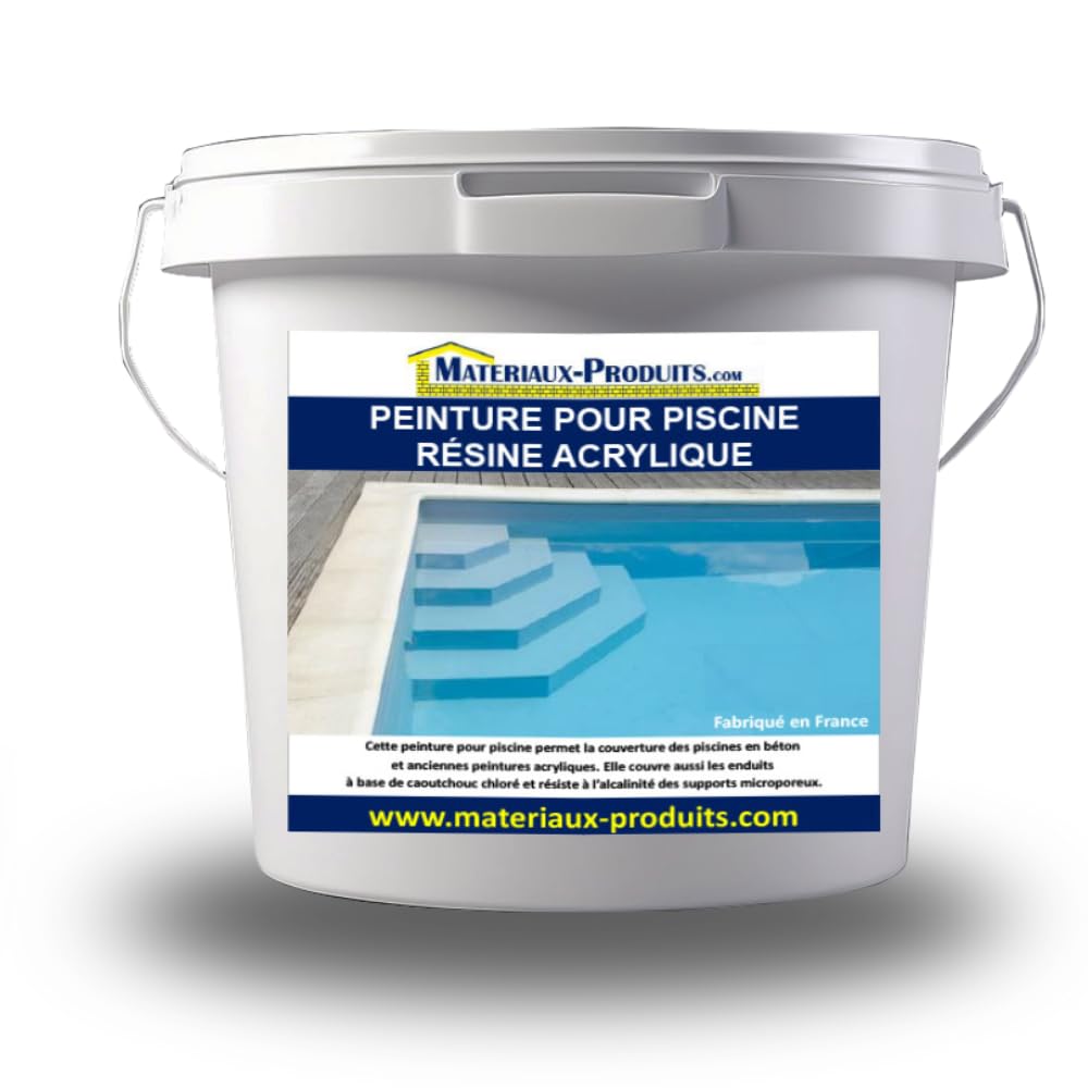 Peinture pour piscine résine Acrylique 5 L Blanc - MATPRO
