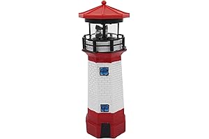 Lighthouse Statue LED Rotating Solar Light