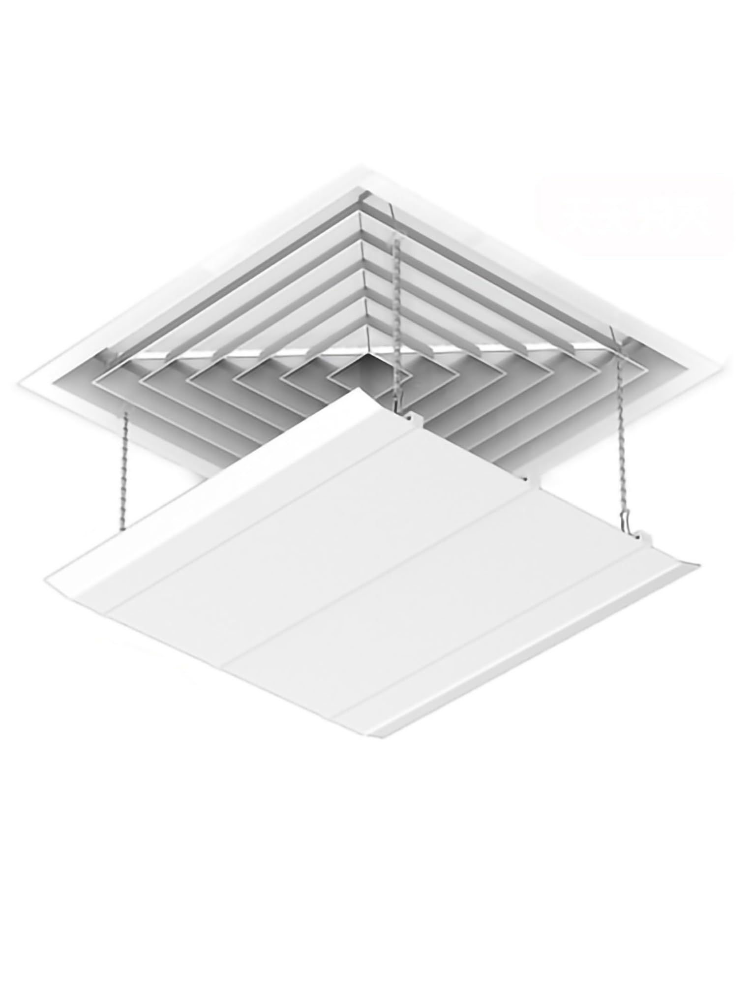 Grilles de ventilation pour plafond et déflecteur pour bureau à domicile