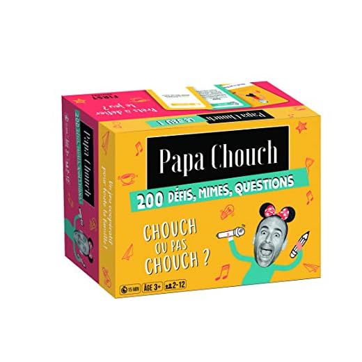 Jeu-Papa chouch - le jeu, 200 défis, quiz, mimes, gages, pièges