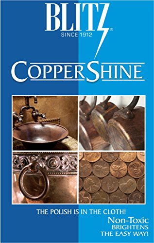 Blitz Copper Polish Shine Cleaner Cloth - Kitchen - No Messy Paste