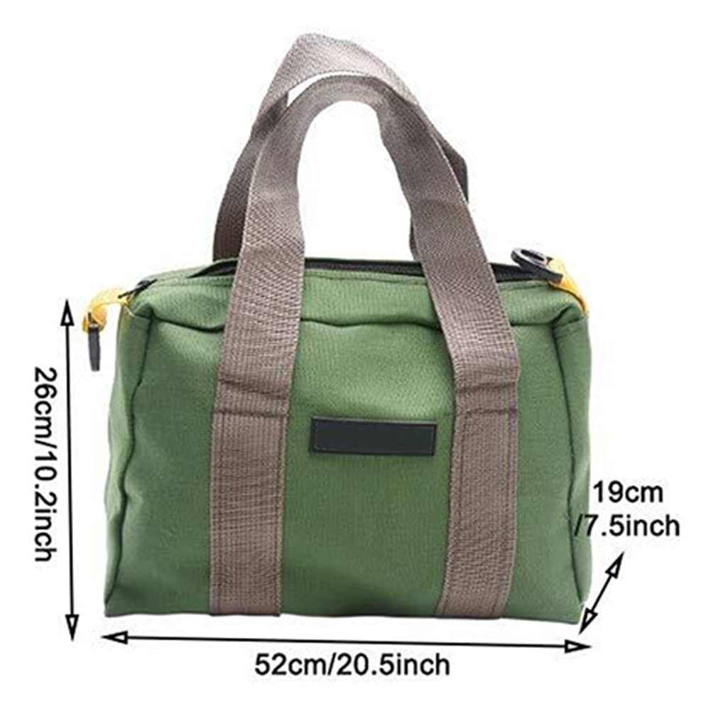 FLAA 3pcs 20.5"Bolsa De Herramientas De Boca Ancha Oxford Bolsa De Almacenamiento De Servicio Pesado con Correa De Hombro Piezas Grandes Capacidad Multi Función Zipper Bolsa