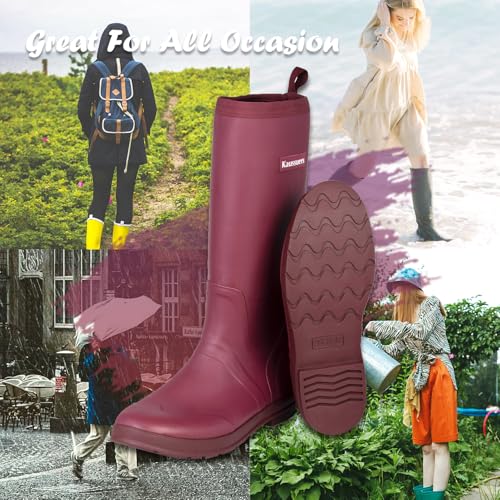 Women's Rain Boots Waterproof Rubber Women Shoes Snow Boots And Anti-slip Outdoor Muck Boots For women Garden Fishing Farm Camping3