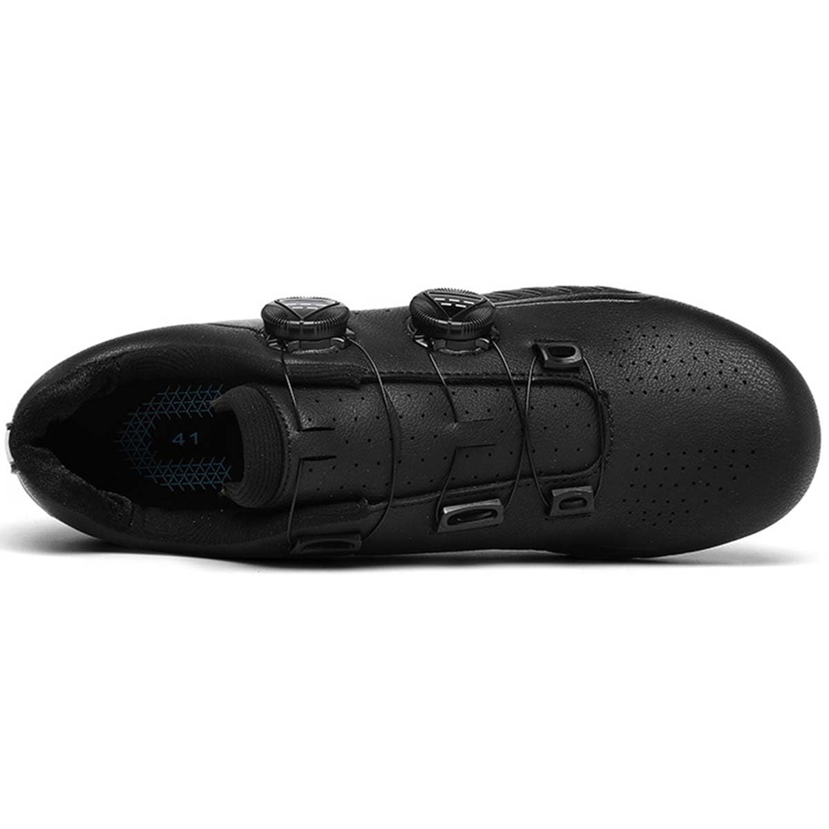 Zapatillas Ciclismo para Hombre, Zapatos Bicicleta de Carretera | Transpirables Antideslizantes Compatibles con Look System Estatica Spinning para Interiores Y Outdoor
