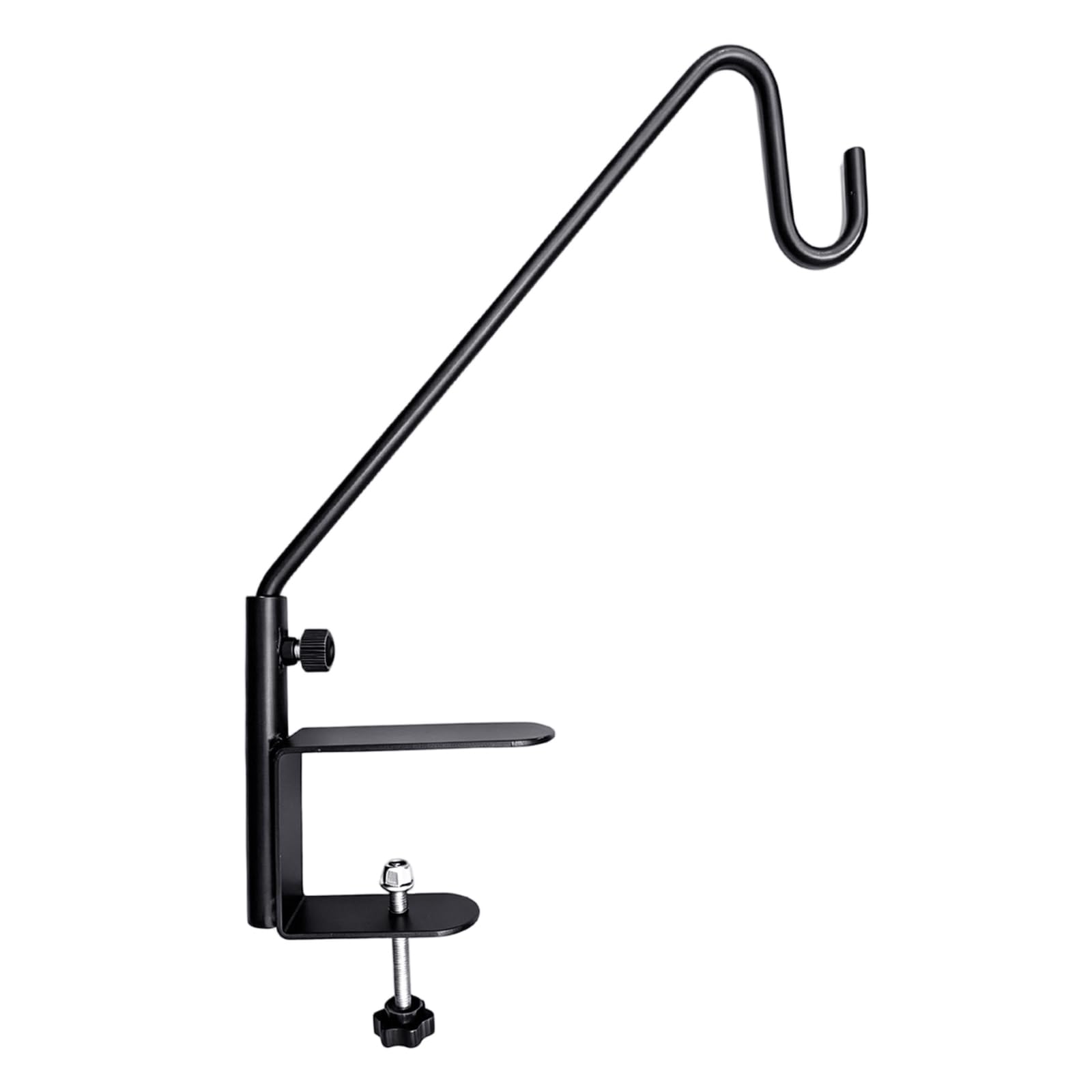 Nrgqaxm Zk Deck Bird Feeder Hanger, Adjustable Hummingbird Feeder Hook For Deck Railing 360 Degree Rotary Bird Feeders Hanger Steel Hanging Hook For Birds Planter Wind Chimes Outdoor Garden Decor