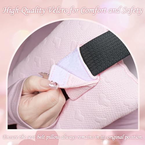 BEYOUDO Seat Belt Pillow Post Surgery, Chemo Port Pillow for Seatbelt Chest Protector Chemo Patients Pacemaker Heart Surgery Recovery Support Cushion Gifts Women with Insert Ice Pockets — view 6