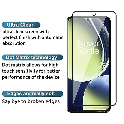 Image of DARKFIT Tempered Glass Premium Screen Protector Compatible for Oppo A3X / K12X | Edge to Edge Coverage with Easy Installation Kit | Scratch Resistance | HD Clear Glass (Black Border) | Pack of 1