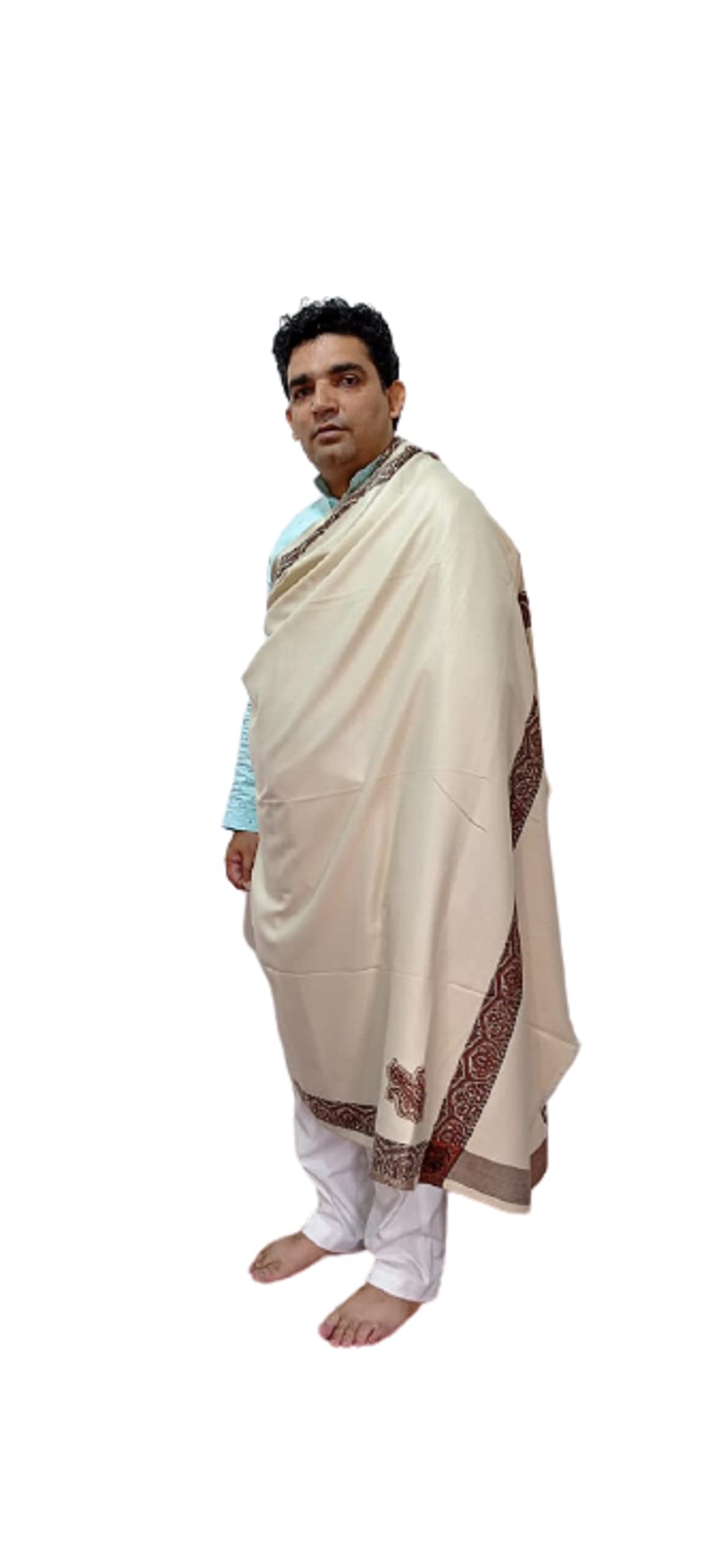 KASHMIR HANDLOOM HANDICRAFT Kashmiri Men Shawl Men Lohi Woolen Gents Pashmina Saal 50x100 inches jk wool 72