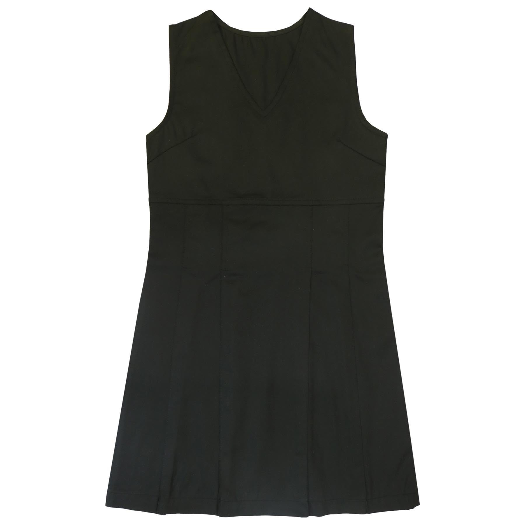 A2z 4 Kids Black Girls Pinafore Pleated Sleeveless Dress Comfortable - Pinafore Dress 856 11-12 Size 11-12 Years