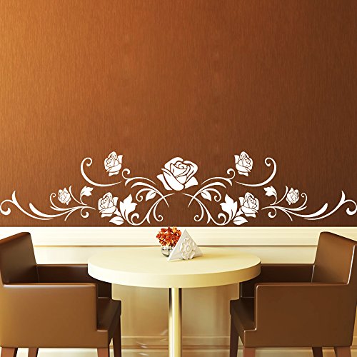Buy Wall Sticker ' Home Decor' Decals Design Rose Floral Wall Sticker