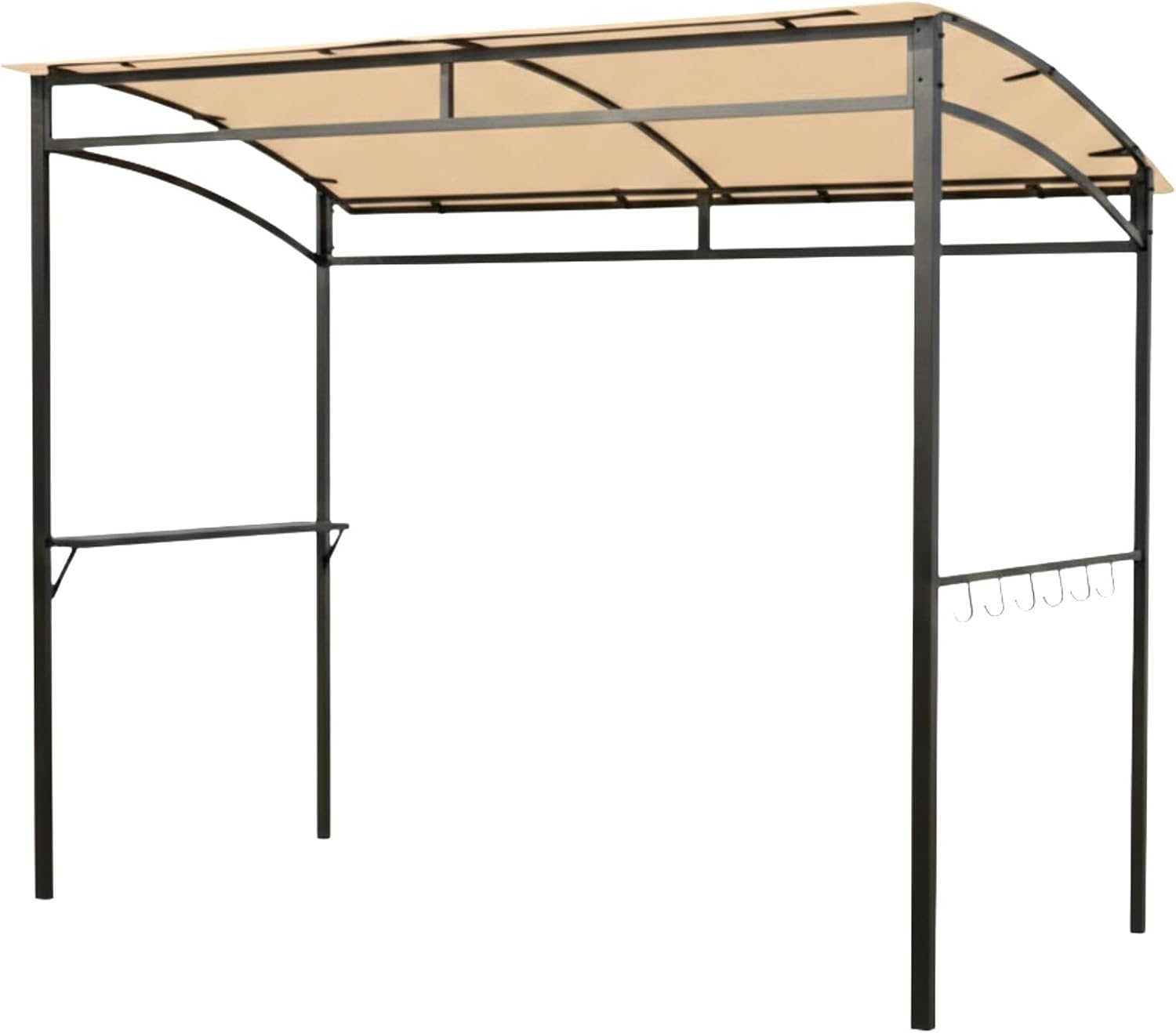 Garden Winds Reinforced RipLock 350 Replacement Canopy Top Cover Compatible with Tangkula 7' Grill Gazebo Models AM3278HM, AM3277HM, OP70381, OP70381CF, SCBW0597489BC-1 - Beige