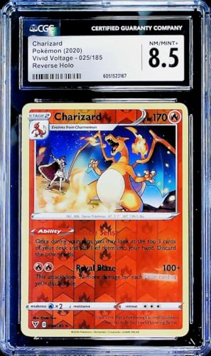 Charizard Reverse holo Vivid Voltage 025/185 CGC 8.5 NM-MT+ Trading Card