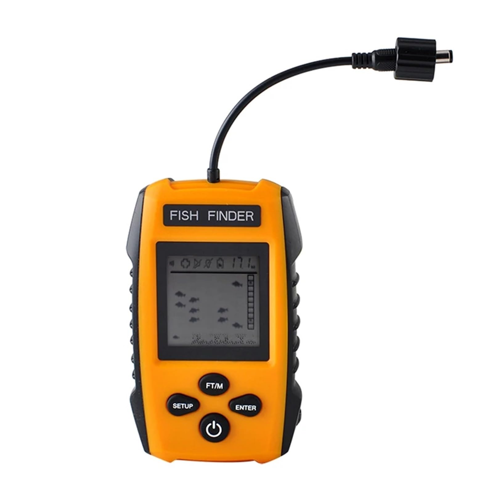 Alarma de Pesca con Sonar inalámbrico con Cable, buscador de Peces, sonda de Profundidad subacuática, Detector de Pesca,Sensibilidad de detección