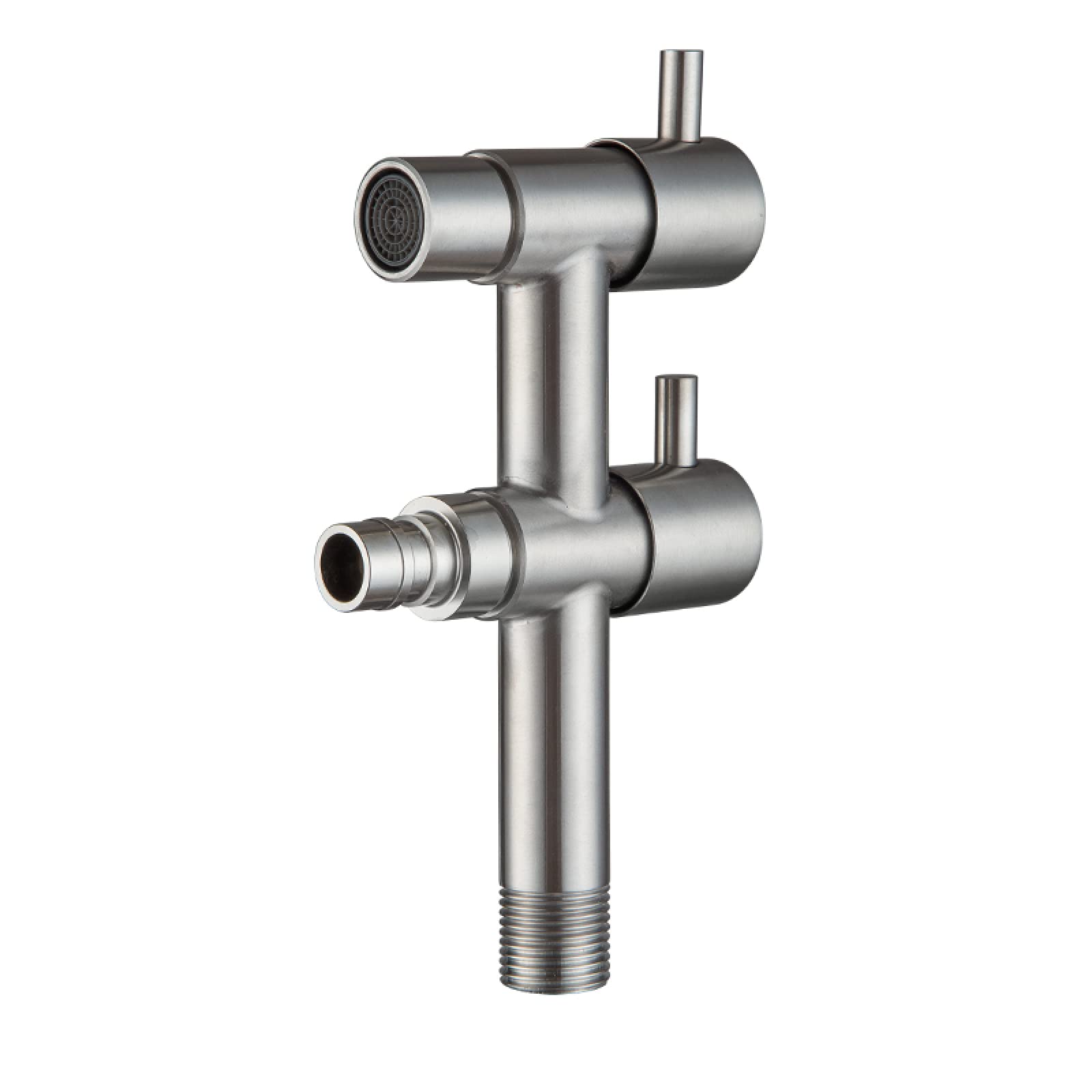 Robinet multifonction 1/2 avec double sortie indépendante en inox