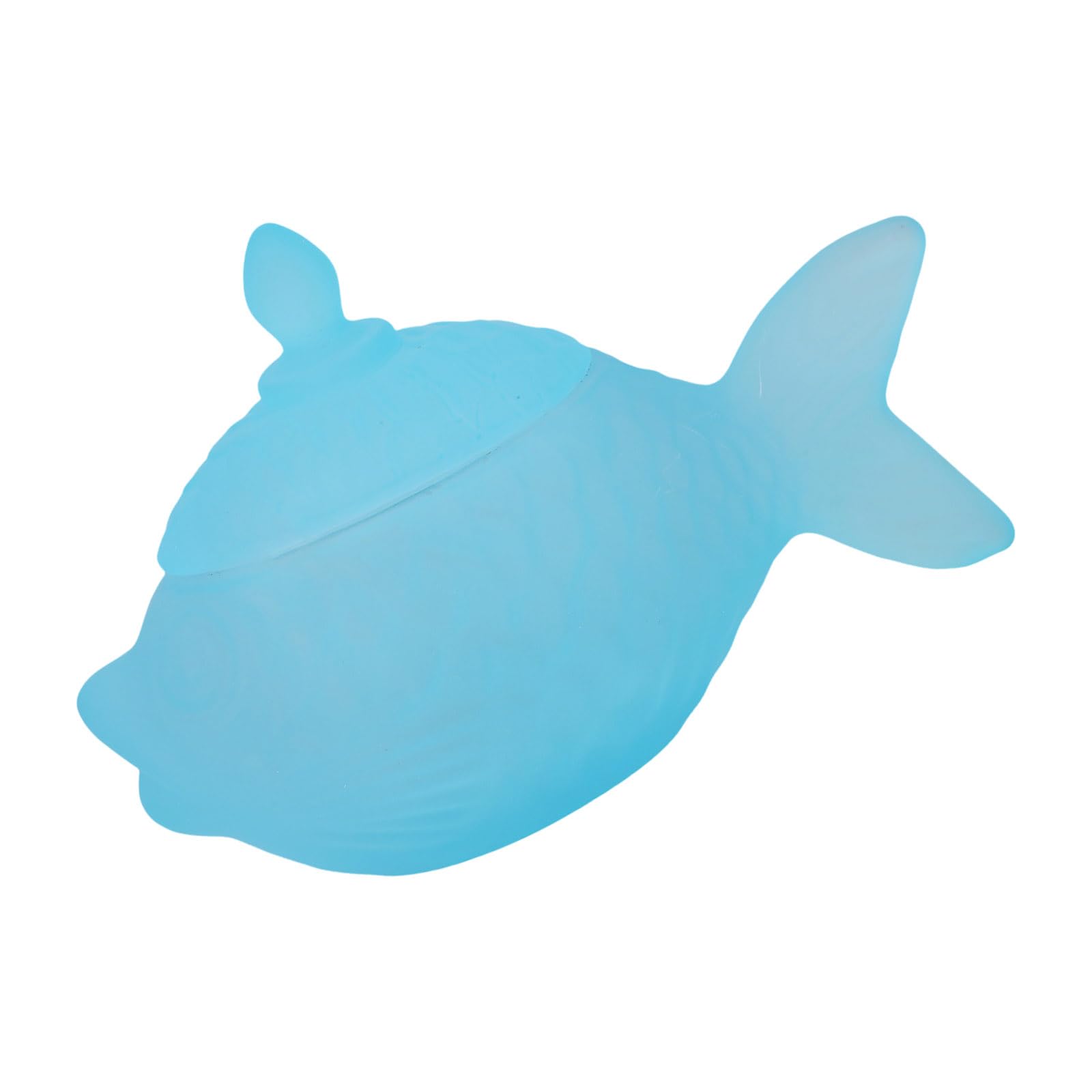 Msioytog Delicate Fish Themed Glass Jar with Tight Seal Suitable for Storing Sweets Seasonings or Offices Supplies 16cm Size Tiny Treat Organizers Jar