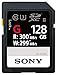 Sony SF-G128/T1 High Performance 128GB SDXC UHS-II Class 10 U3 Memory Card with Blazing Fast Read Speed up to 300MB/s