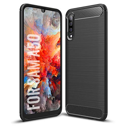 SCL Samsung A50 Coque, Samsung Galaxy A50 Coque, Coque de Protection en Fibre de Carbone Série Exquise avec Technologie Anti-Rayures et D'absorption de Chocs,...