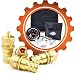 Grit Performance Automatic Tire Deflators with 80 PSI Tire Pressure Gauge + Valve Repair Kit & Custom Foam Case | Air Down Tire Deflator Tool Kit for Off Road Tires, Jeep, Truck, ATV, 4x4 Sand & Rock