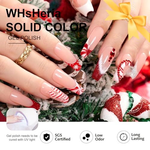 Set de esmaltes en gel Red Christmas TPO Free 6 pcs 10ml miniatura 5