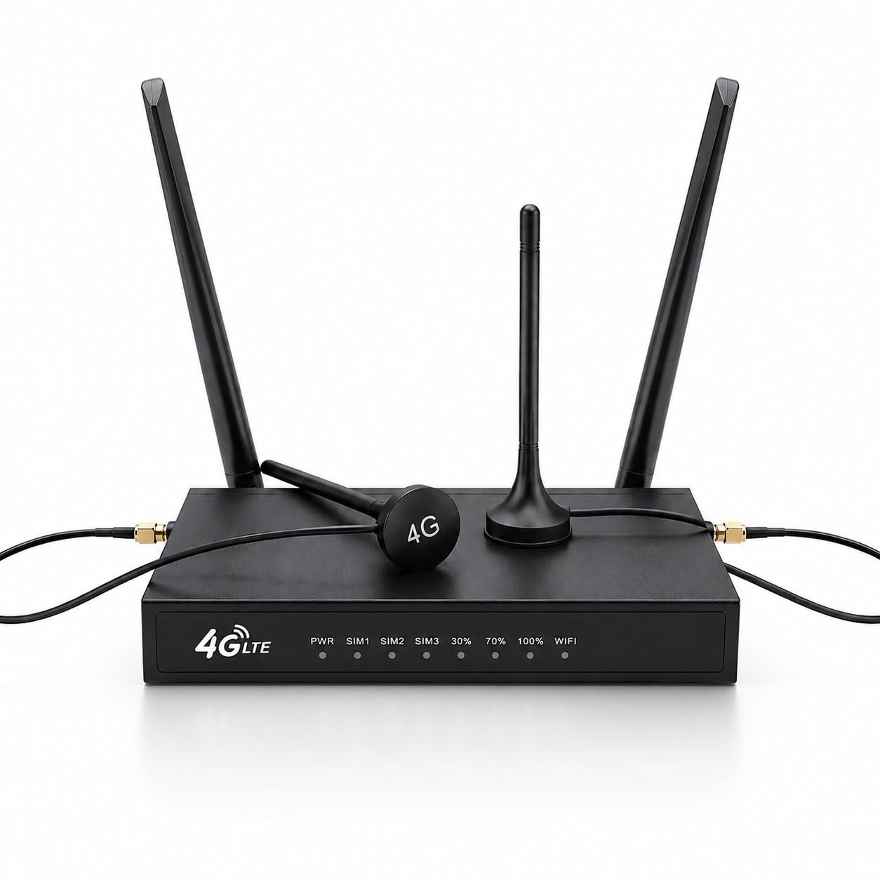 Routeur industriel 4G LTE avec 4 ports Ethernet, passerelle WiFi 4G débloquée pour système d'alimentation solaire, routeur IoT avec boîtier en métal robuste, surveillance à distance pour caméras IP et
