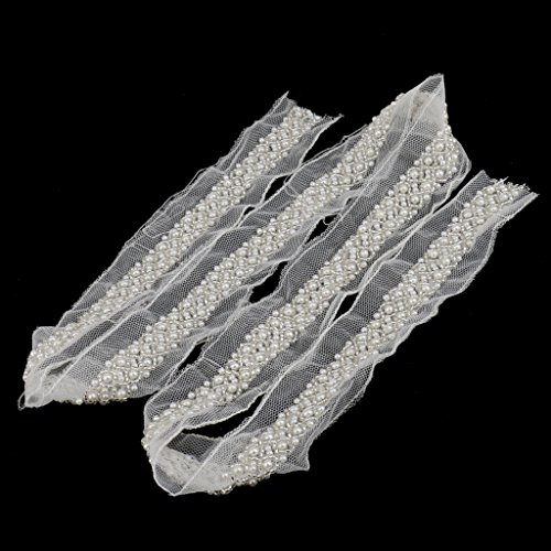 MagiDeal, nastro in rete con perline, lunghezza 97...