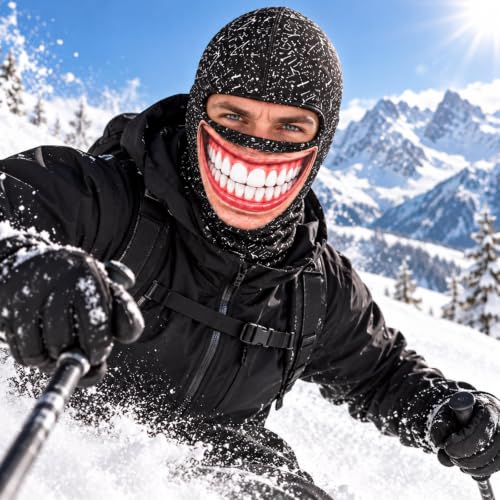 Womens Mens Ski Mask 3D Print Realistic Face Mask Funny Balaclava - image 3