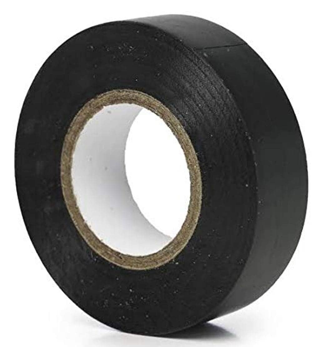 On Blow PVC Insulation Self Adhesive Electrical Tape, 20 Meters, Black, Pack of 3