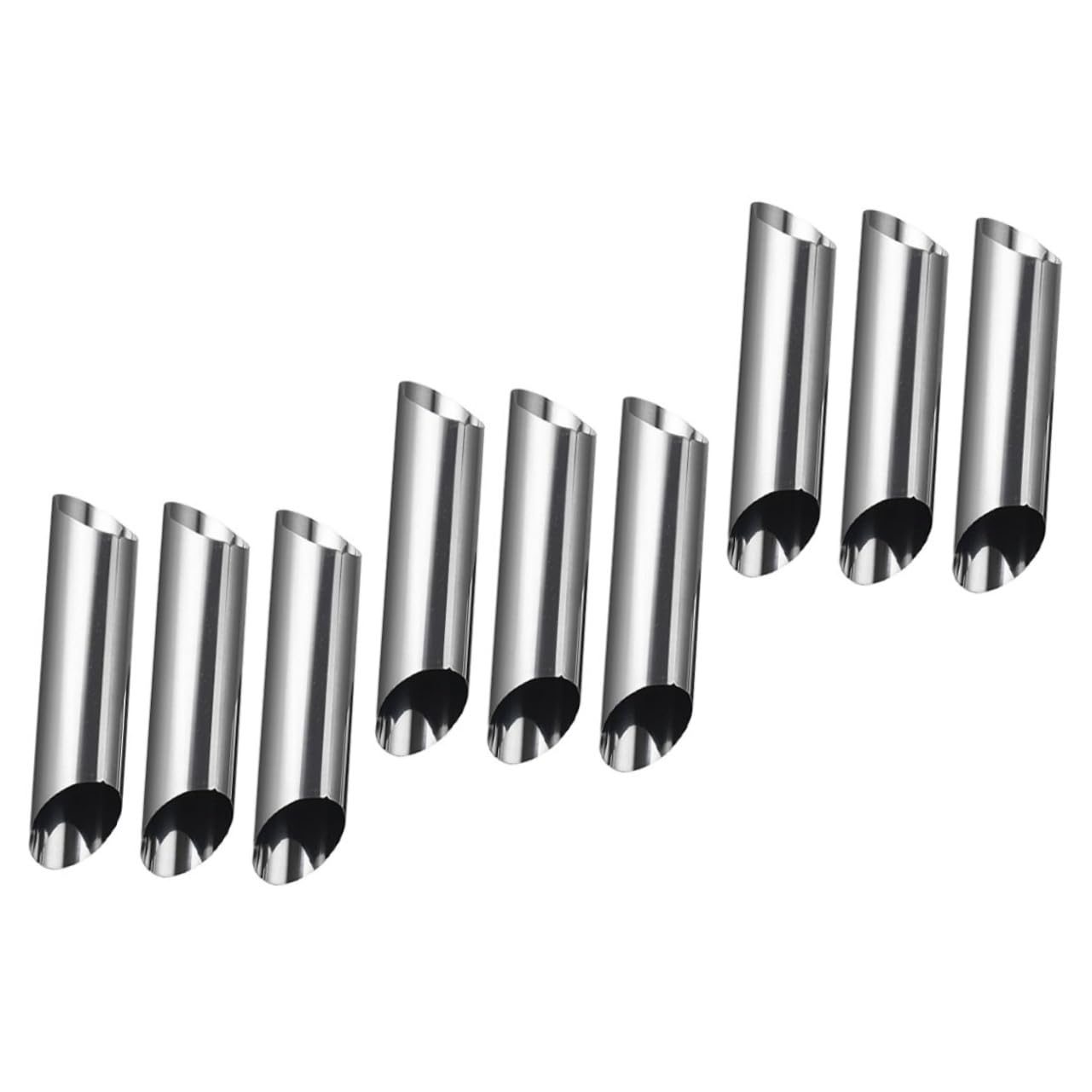 HAKIDZEL 9pcs Stainless Steel Cannoli Tube Baking Molds Non-stick Cream Horns Easy to Use Household Baking Accessories for Croissant and Pastry Making for Home Bakers and Dessert Shops