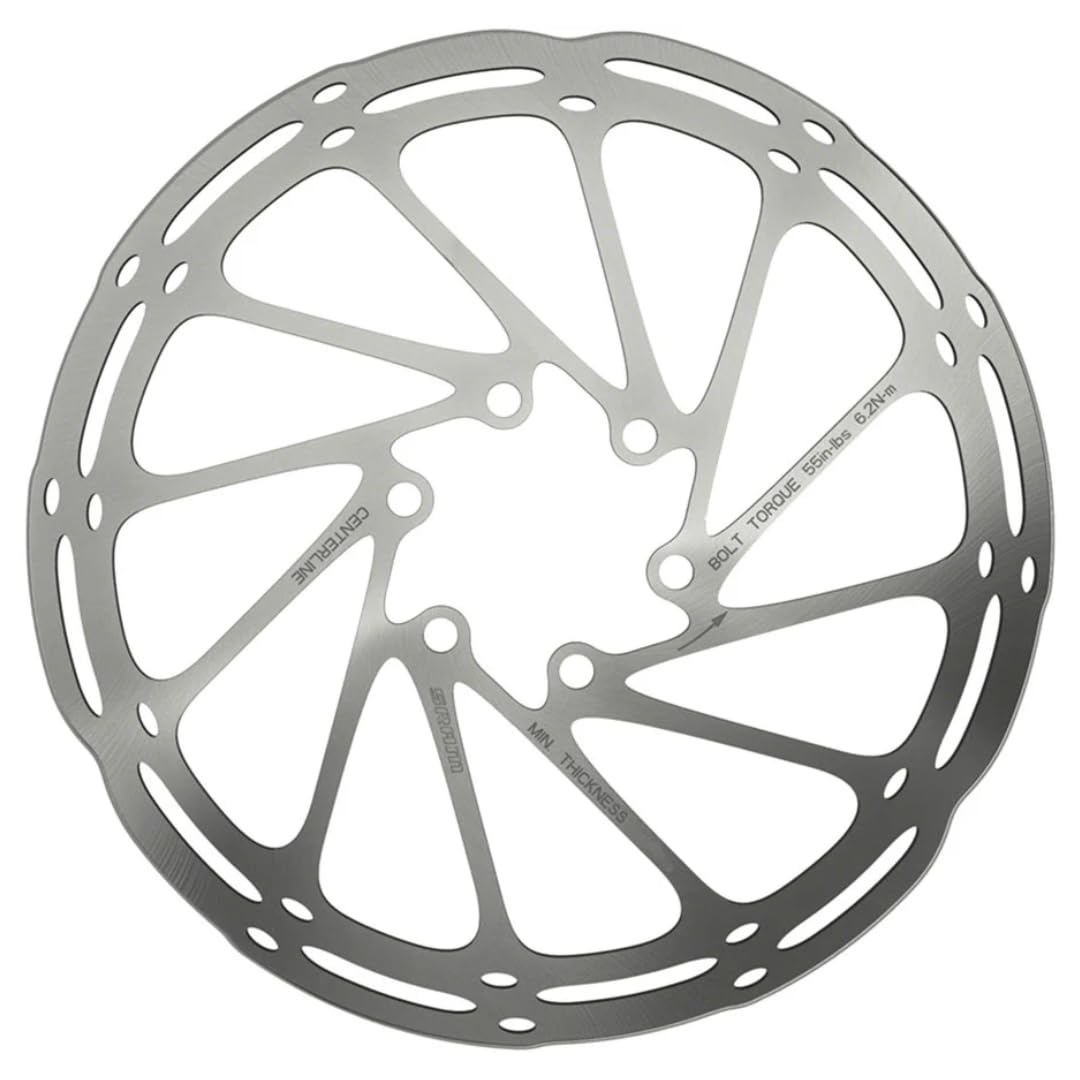 SRAM Rotor de frein à disque central – 180 mm, 6 boulons, 2,0 mm