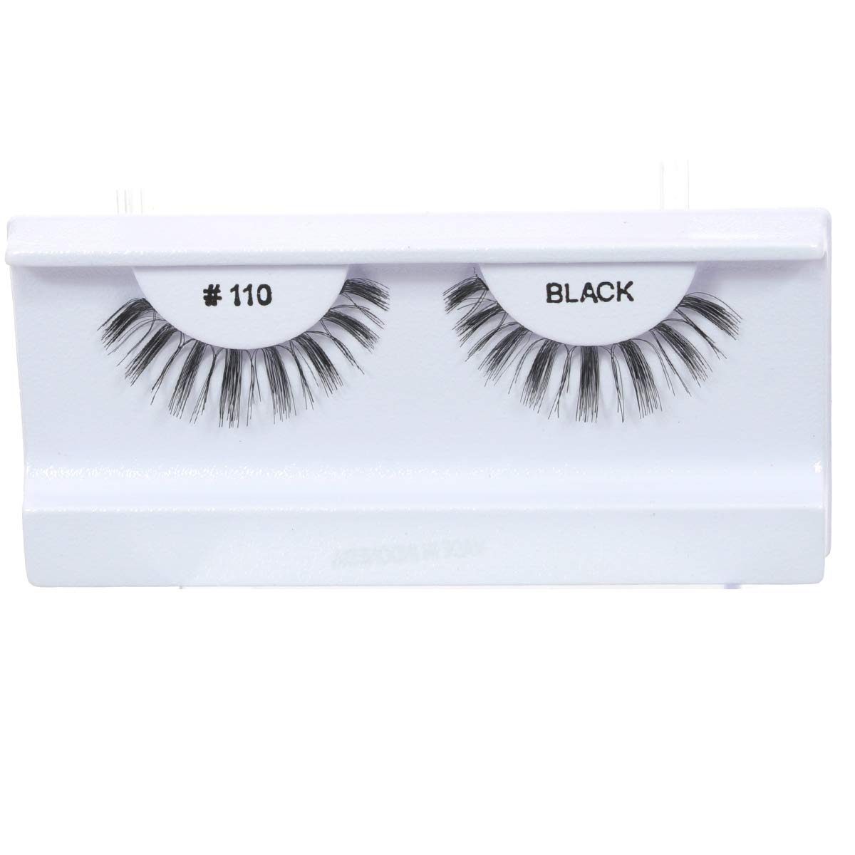 30 Pairs 100% Human Hair False Eyelashes Natural Black # 110