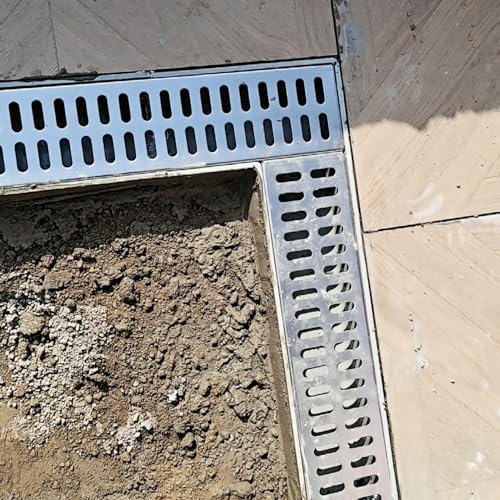 Grille en acier inoxydable et canal de drainage de tranchée haut de gamme en résine