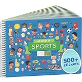 All Kinds of Sports 500+ Kids Sticker Book by Cupkin Fun Toddler Travel Activity Coloring and Sticker Book...