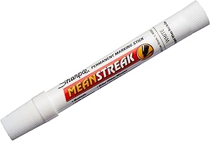 Mean Streak White Marker- Permanent | Durable | Fine Point | Sharpie...