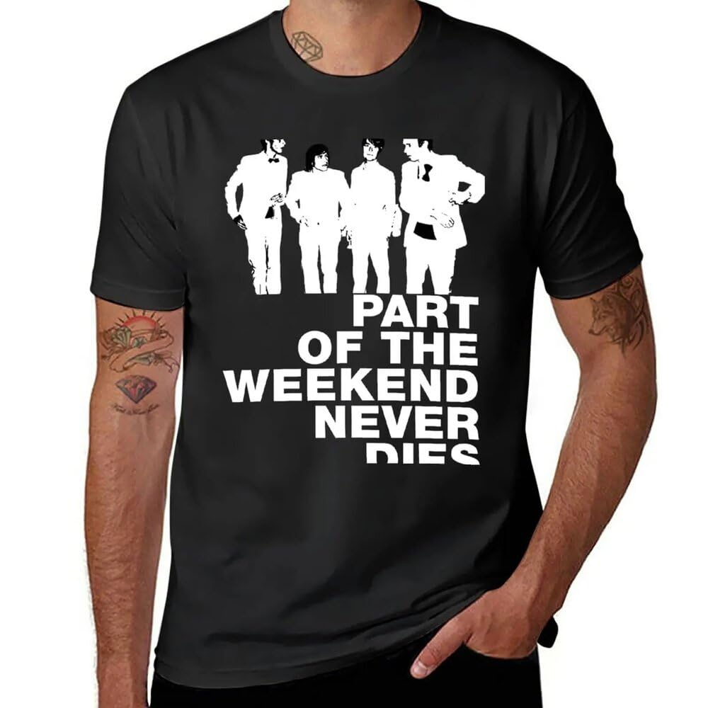 Tanuvjxk Men's Black Soulwax - Part Of The Weekend Never Dies T-Shirt Custom T Shirts Design Your Own Heavyweight T Shirts Clothes M