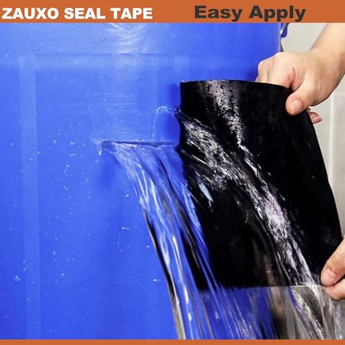 Image of 4inX10ft Rubberized Seal Patch Tape - Waterproof Tape Seal and Patch Leaks for Home RV Roof Plumbing and Pool Repairs, Underwater, Indoor Outdoor