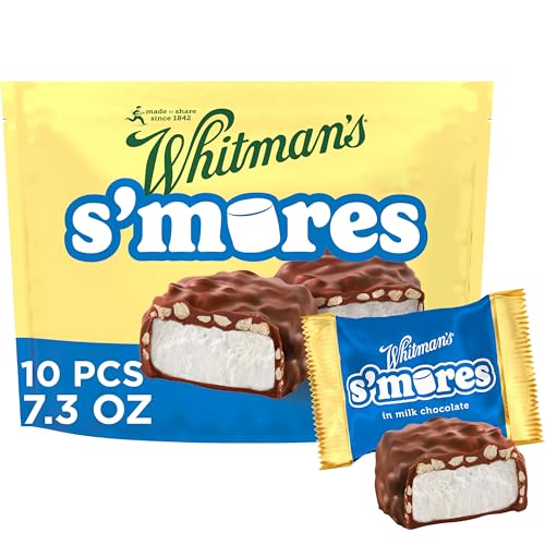 WHITMAN'S S'Mores Milk Chocolate Candy Classic Marshmallow, Bag 7.3 oz.
